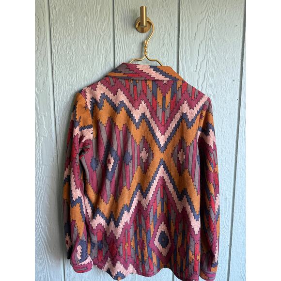 Vintage Blair Snap Closure Aztec Print Button Down, Small USA - Picture 7 of 7